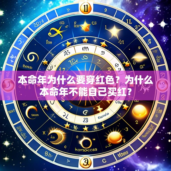 本命年为什么要穿红色？为什么本命年不能自己买红？