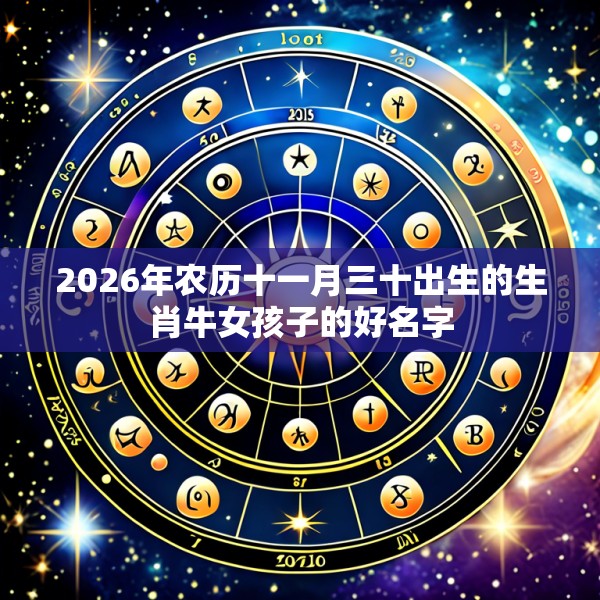 2026年农历十一月三十出生的生肖牛女孩子的好名字