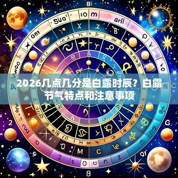 2026几点几分是白露时辰？白露节气特点和注意事项
