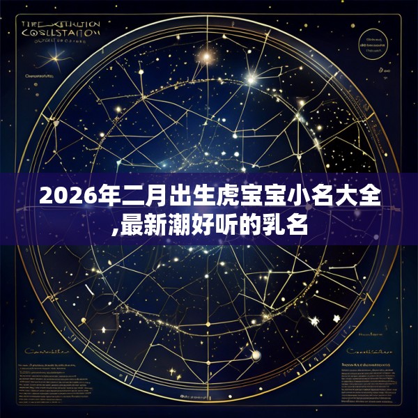 2026年二月出生虎宝宝小名大全,最新潮好听的乳名