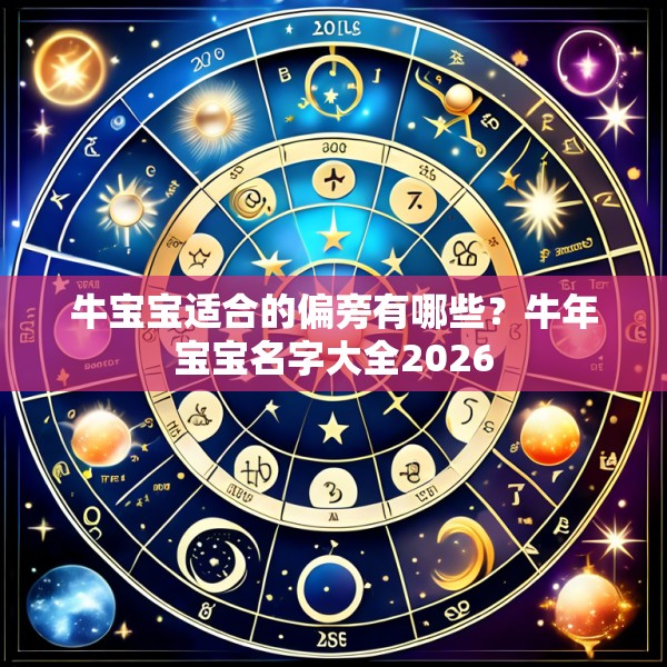 牛宝宝适合的偏旁有哪些？牛年宝宝名字大全2026