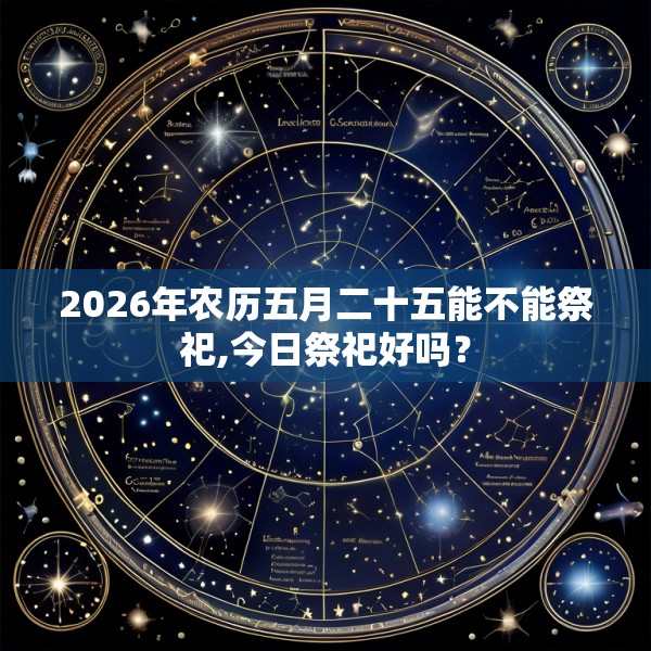 2026年农历五月二十五能不能祭祀,今日祭祀好吗?