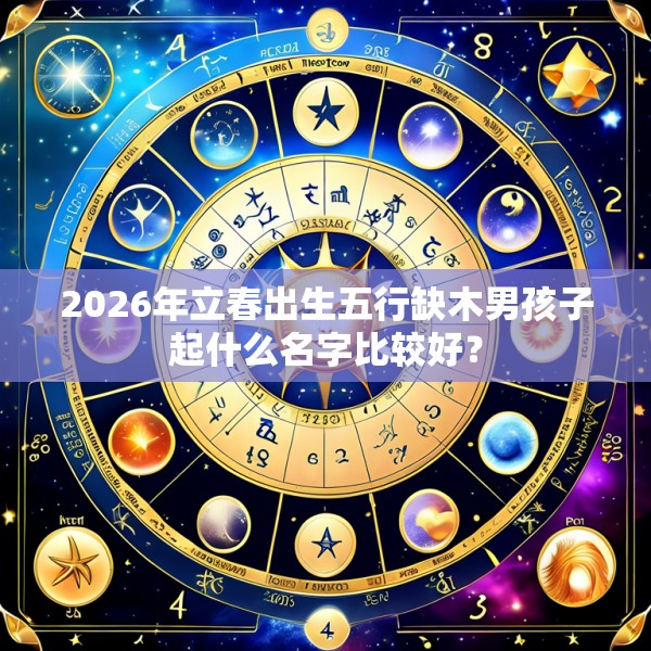 2026年立春出生五行缺木男孩子起什么名字比较好？