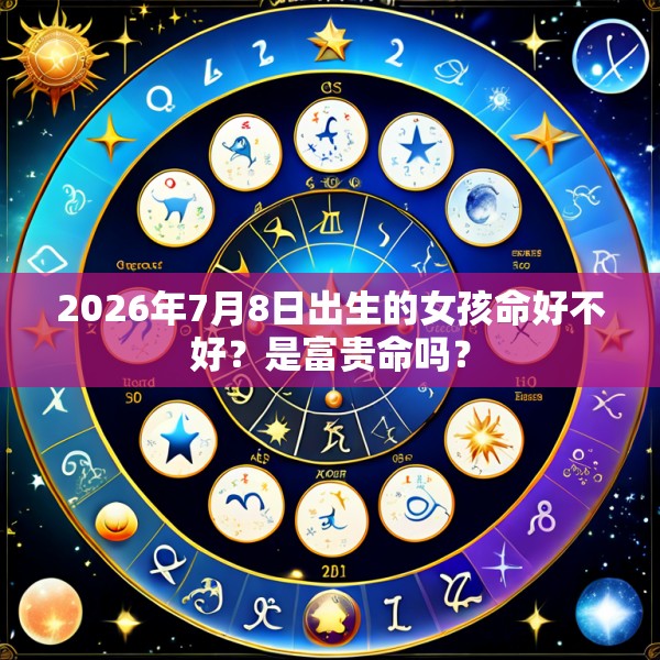 2026年7月8日出生的女孩命好不好?是富贵命吗?