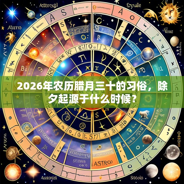 2026年农历腊月三十的习俗,除夕起源于什么时候?