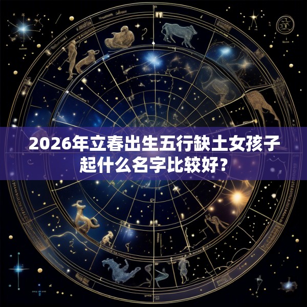 2026年立春出生五行缺土女孩子起什么名字比较好?