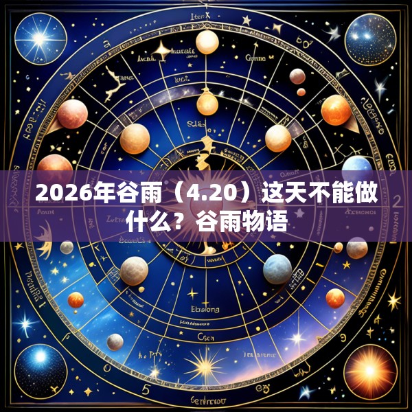 2026年谷雨（4.20）这天不能做什么？谷雨物语
