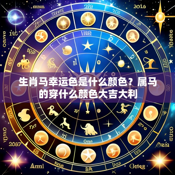 生肖马幸运色是什么颜色?属马的穿什么颜色大吉大利