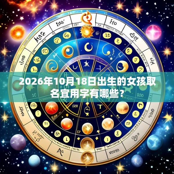 2026年10月18日出生的女孩取名宜用字有哪些？