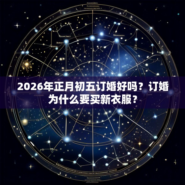 2026年正月初五订婚好吗？订婚为什么要买新衣服？