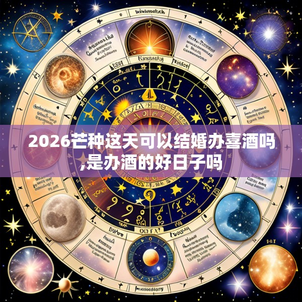 2026芒种这天可以结婚办喜酒吗,是办酒的好日子吗
