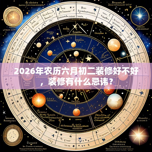 2026年农历六月初二装修好不好,装修有什么忌讳?