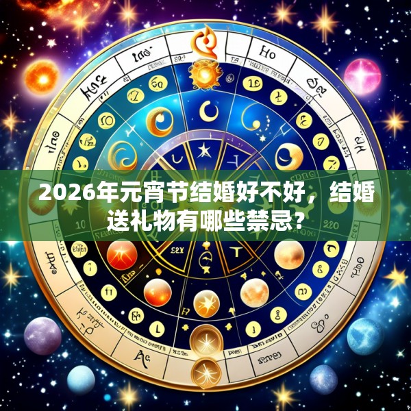 2026年元宵节结婚好不好,结婚送礼物有哪些禁忌?