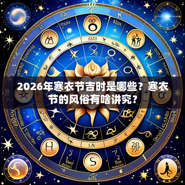 2026年寒衣节吉时是哪些？寒衣节的风俗有啥讲究？