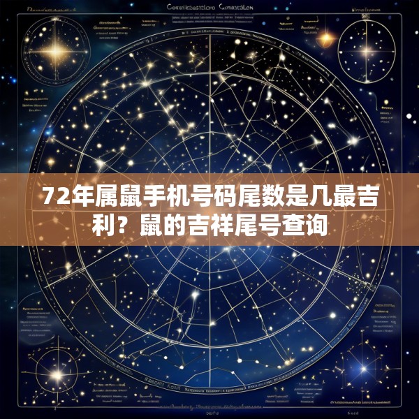 72年属鼠手机号码尾数是几最吉利？鼠的吉祥尾号查询