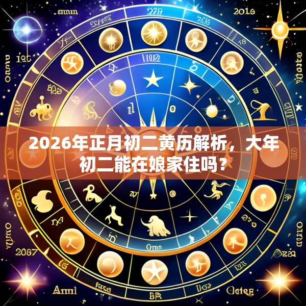 2026年正月初二黄历解析,大年初二能在娘家住吗?