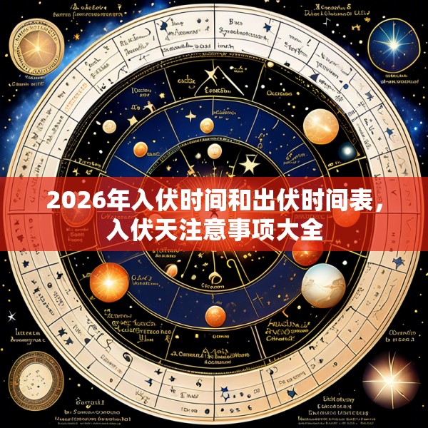 2026年入伏时间和出伏时间表，入伏天注意事项大全