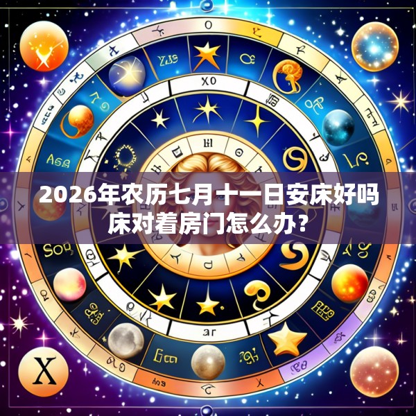 2026年农历七月十一日安床好吗床对着房门怎么办？