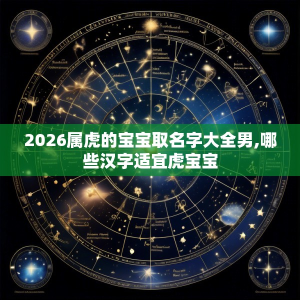 2026属虎的宝宝取名字大全男,哪些汉字适宜虎宝宝