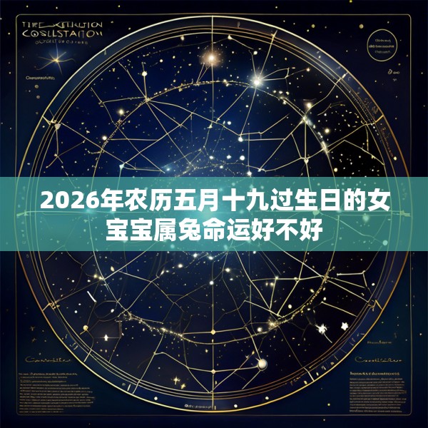 2026年农历五月十九过生日的女宝宝属兔命运好不好