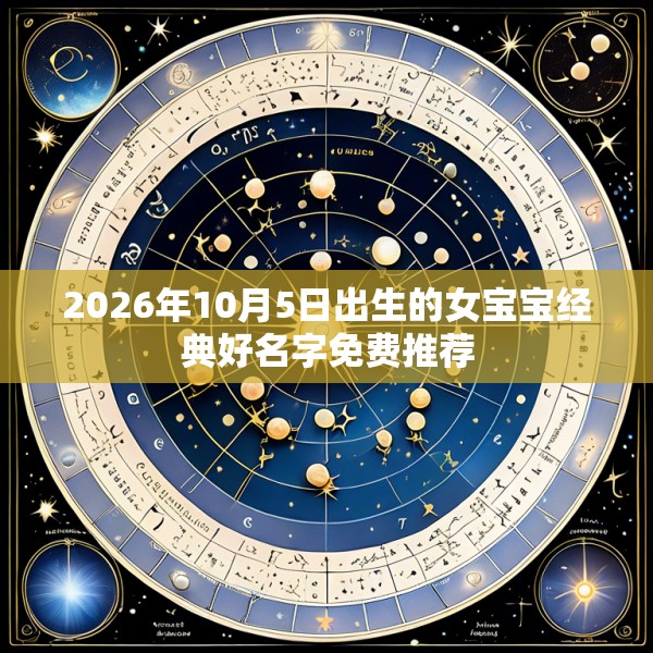2026年10月5日出生的女宝宝经典好名字免费推荐