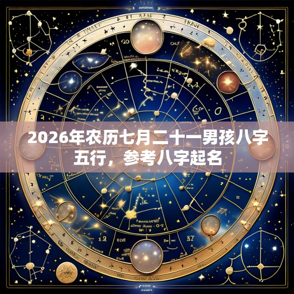 2026年农历七月二十一男孩八字五行，参考八字起名