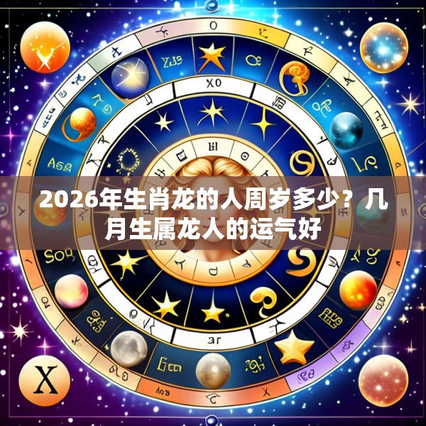 2026年生肖龙的人周岁多少?几月生属龙人的运气好