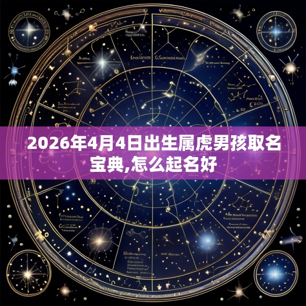 2026年4月4日出生属虎男孩取名宝典,怎么起名好