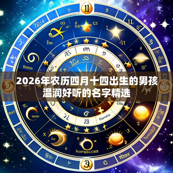 2026年农历四月十四出生的男孩温润好听的名字精选