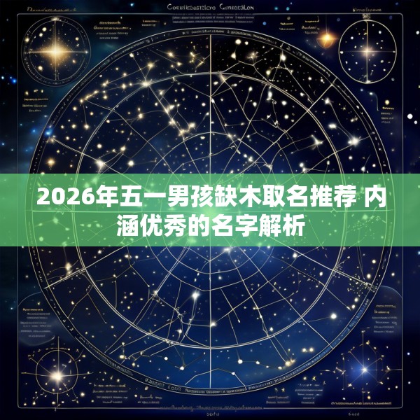 2026年五一男孩缺木取名推荐 内涵优秀的名字解析