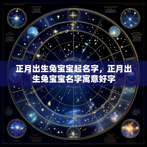 正月出生兔宝宝起名字,正月出生兔宝宝名字寓意好字