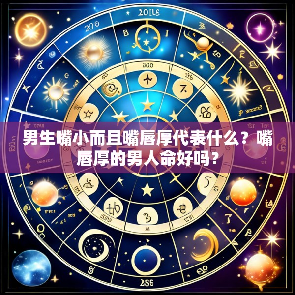 男生嘴小而且嘴唇厚代表什么?嘴唇厚的男人命好吗?