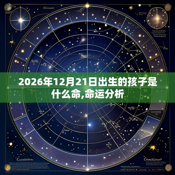2026年12月21日出生的孩子是什么命,命运分析