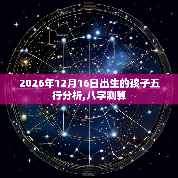 2026年12月16日出生的孩子五行分析,八字测算
