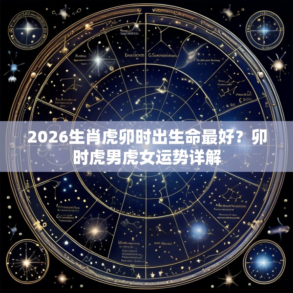 2026生肖虎卯时出生命最好？卯时虎男虎女运势详解
