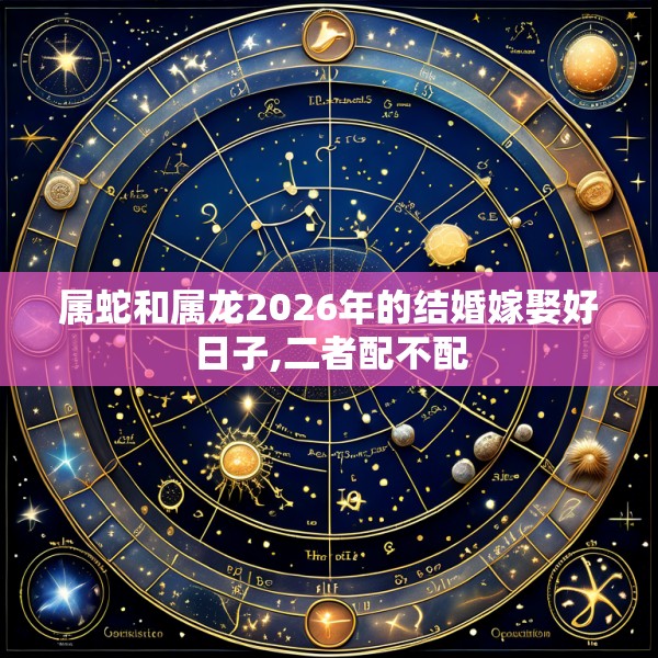 属蛇和属龙2026年的结婚嫁娶好日子,二者配不配