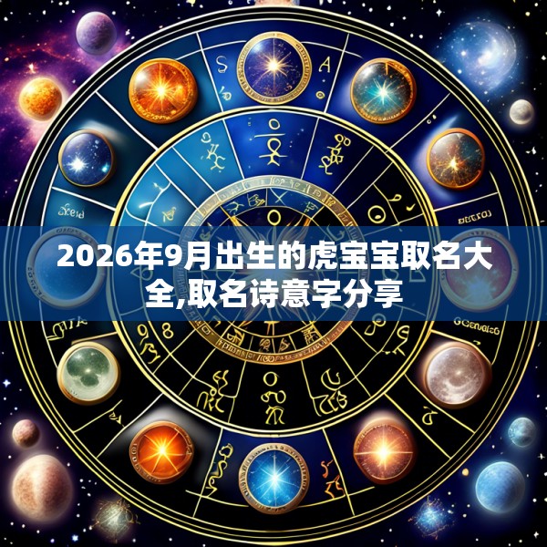 2026年9月出生的虎宝宝取名大全,取名诗意字分享