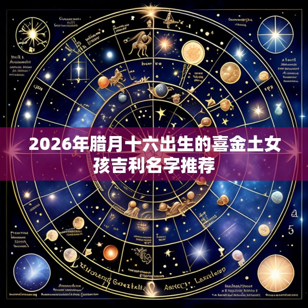 2026年腊月十六出生的喜金土女孩吉利名字推荐