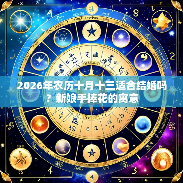 2026年农历十月十三适合结婚吗？新娘手捧花的寓意