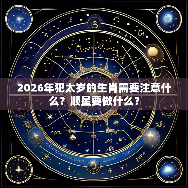 2026年犯太岁的生肖需要注意什么？顺星要做什么？