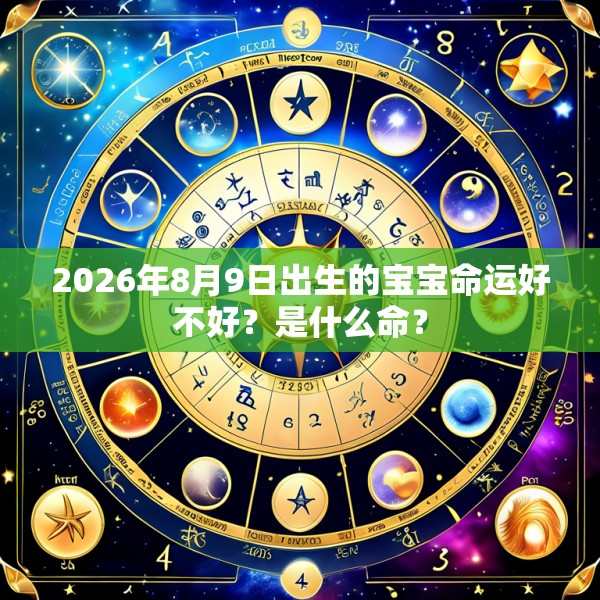 2026年8月9日出生的宝宝命运好不好?是什么命?