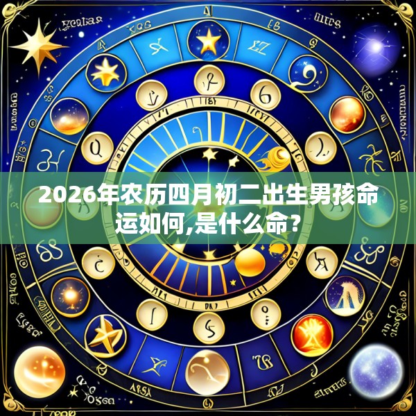 2026年农历四月初二出生男孩命运如何,是什么命？