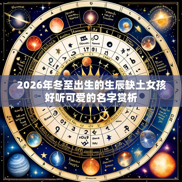 2026年冬至出生的生辰缺土女孩好听可爱的名字赏析