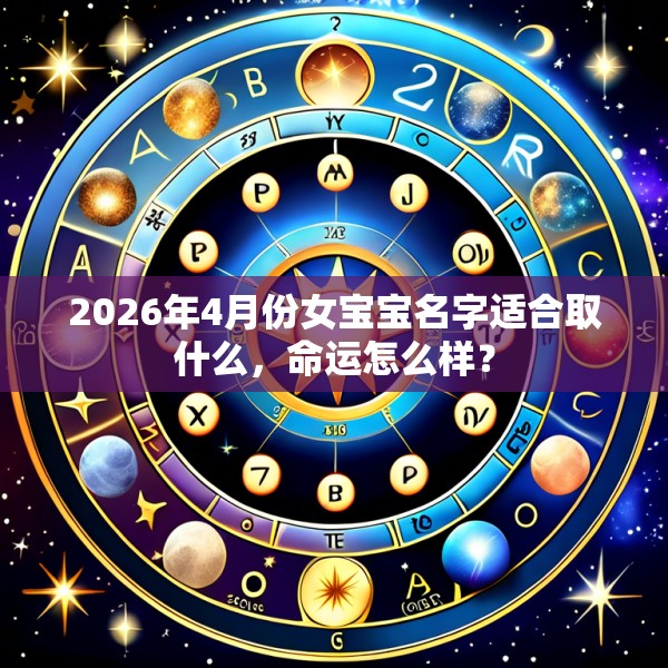 2026年4月份女宝宝名字适合取什么,命运怎么样?