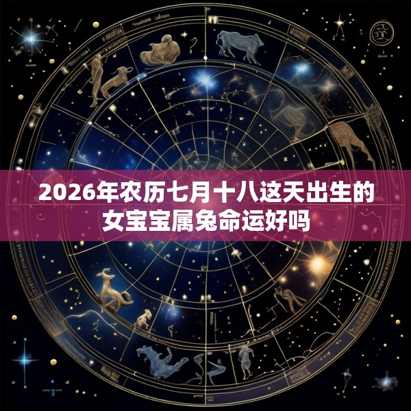 2026年农历七月十八这天出生的女宝宝属兔命运好吗