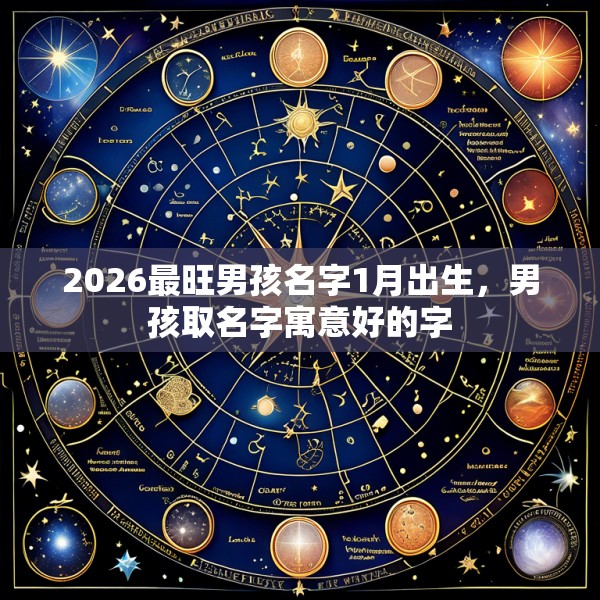 2026最旺男孩名字1月出生，男孩取名字寓意好的字