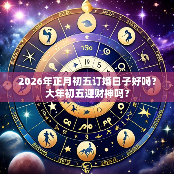 2026年正月初五订婚日子好吗？大年初五迎财神吗？