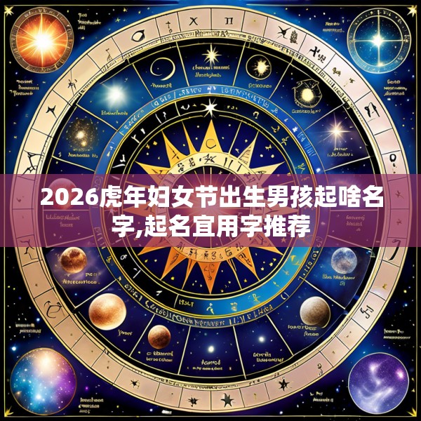 2026虎年妇女节出生男孩起啥名字,起名宜用字推荐