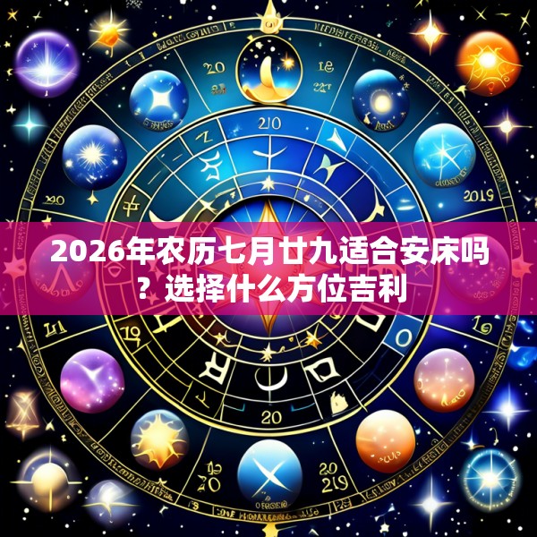 2026年农历七月廿九适合安床吗？选择什么方位吉利