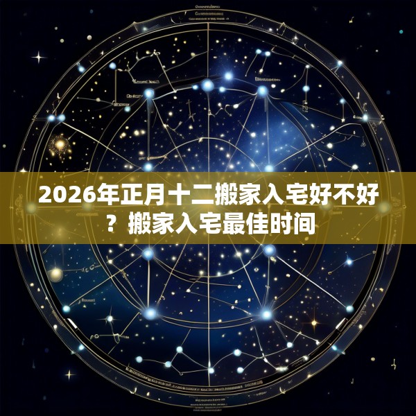 2026年正月十二搬家入宅好不好？搬家入宅最佳时间